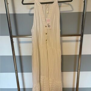 Lilly Pulitzer Ivory Button-Front Midi Dress
